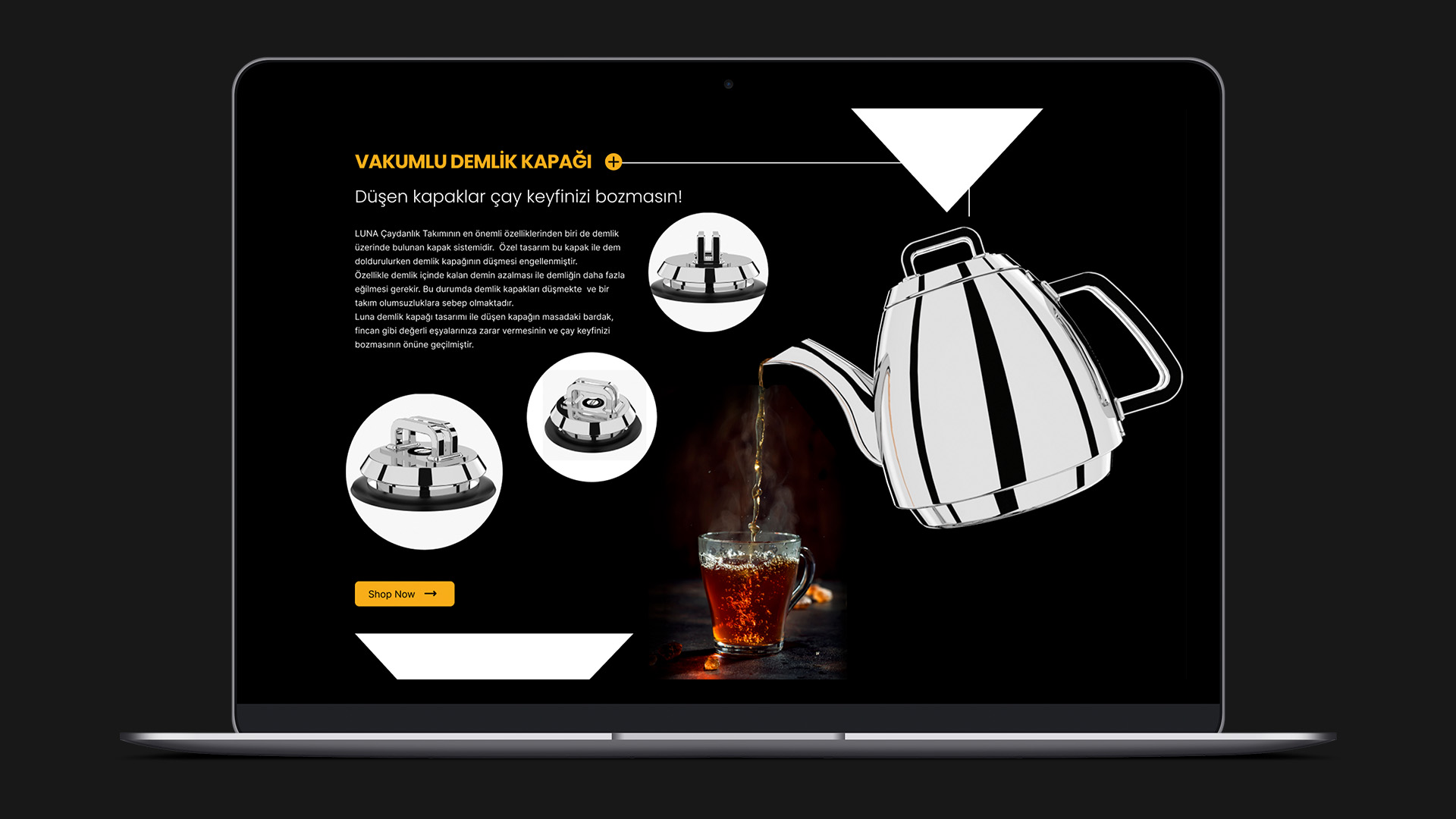 Luna Cookware web sitesi — ekran 2