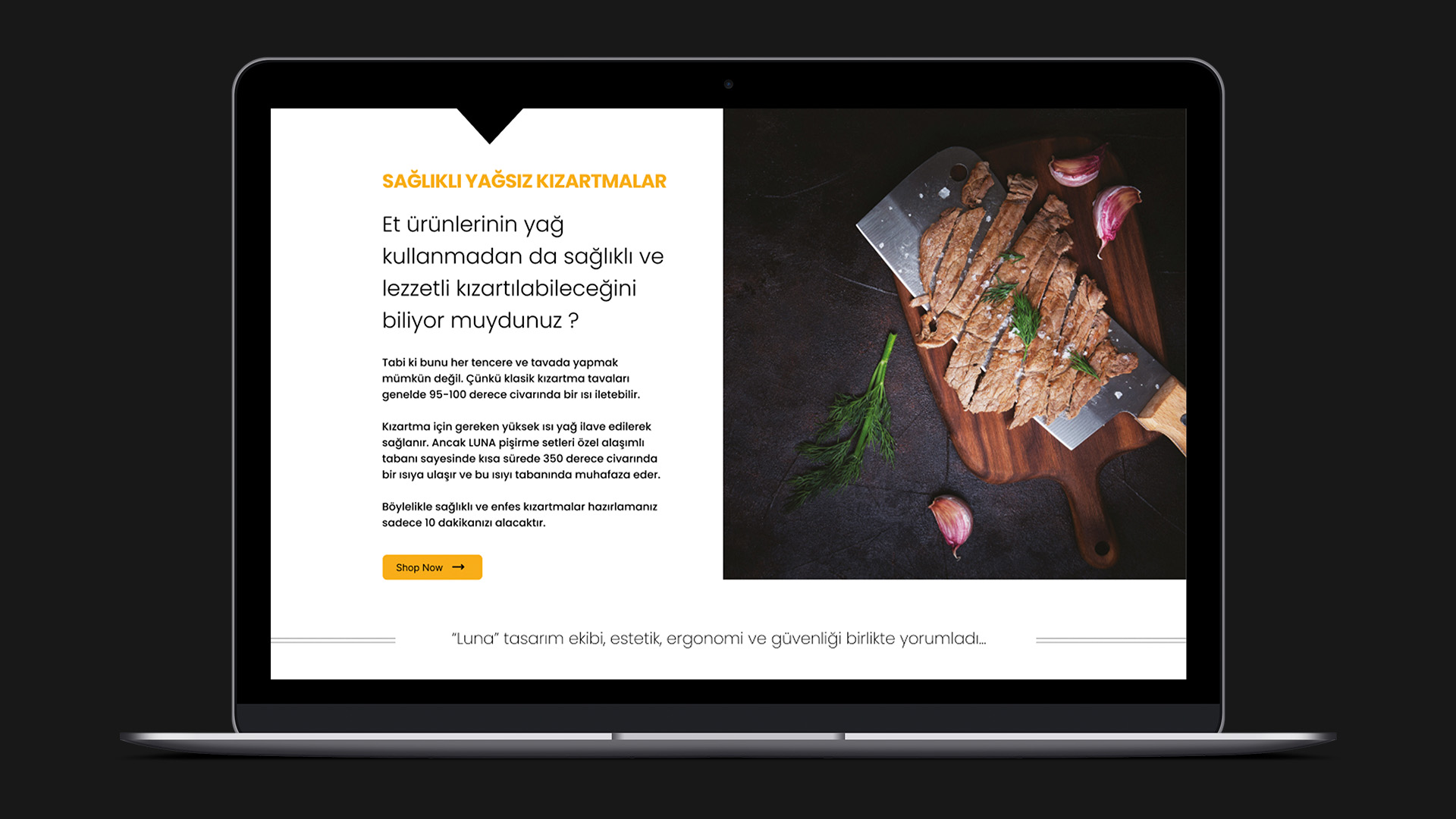 Luna Cookware web sitesi — ekran 5